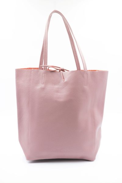 Torba shoperka wiązana – Brudny róż, Duży