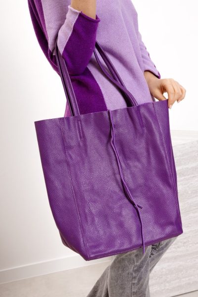 Torba shoperka wiązana – Fiolet, UNI