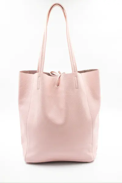 Torba shoperka wiązana – Puder, Duży
