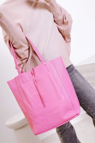 Torba shoperka wiązana – Różowy, UNI