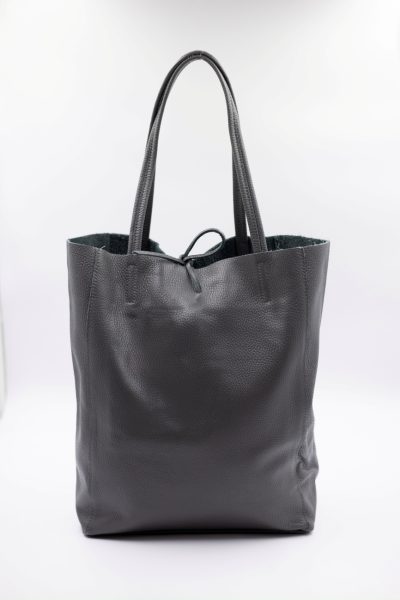 Torba shoperka wiązana – Szary, Duży