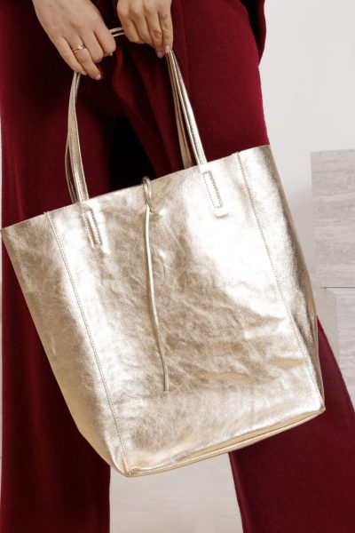 Torba shoperka wiązana – Złoty, UNI