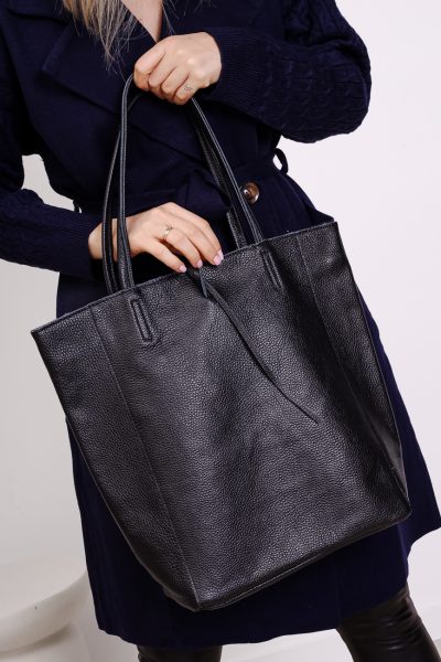 Torba shoperka zamek – Czarny, UNI