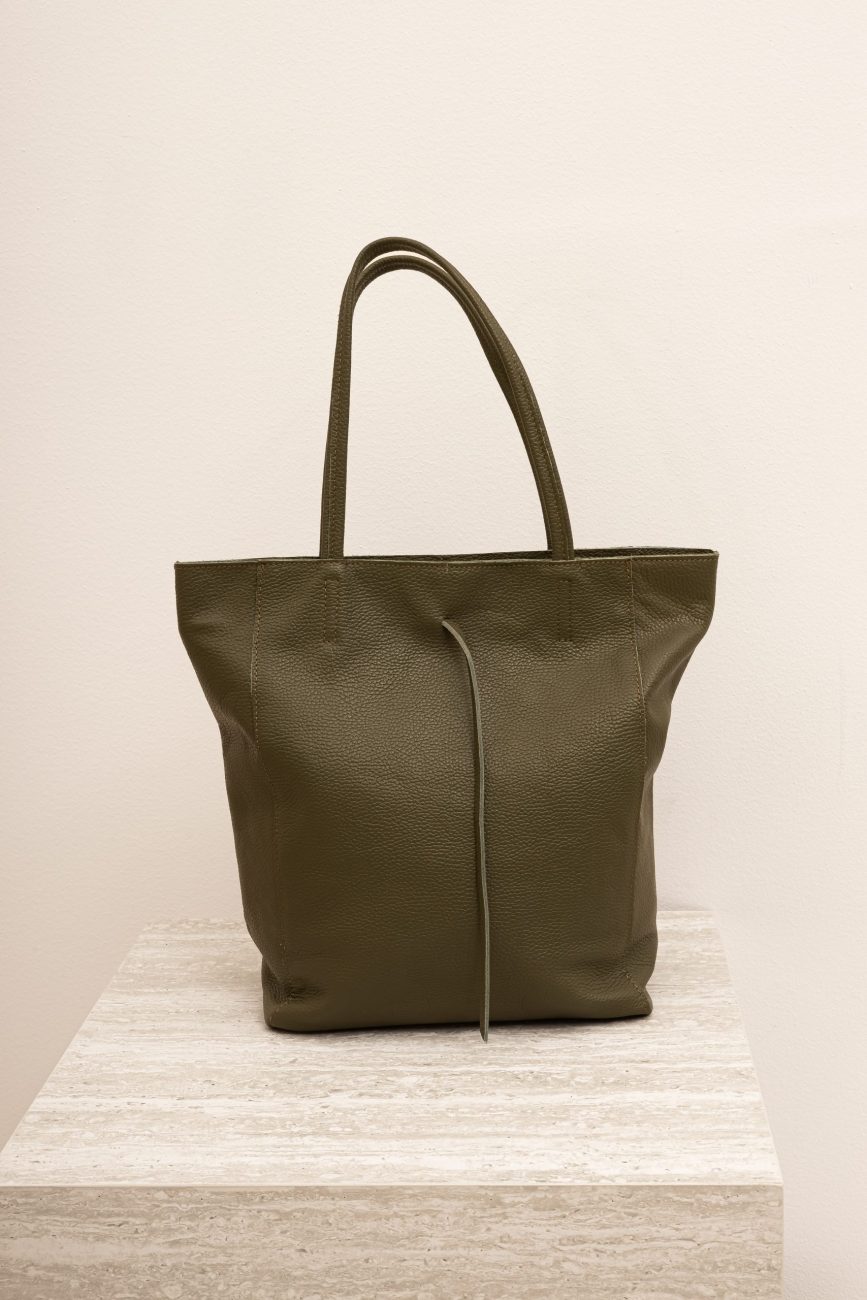 Torba shoperka zamek – Oliwka, UNI