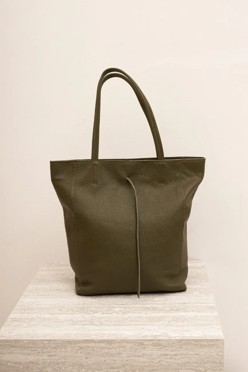 Torba shoperka zamek – Oliwka, UNI