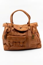 Torba skóra 2 kieszonki – Camelowy, UNI