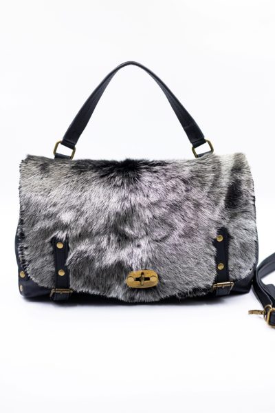 Torba włochata klapka