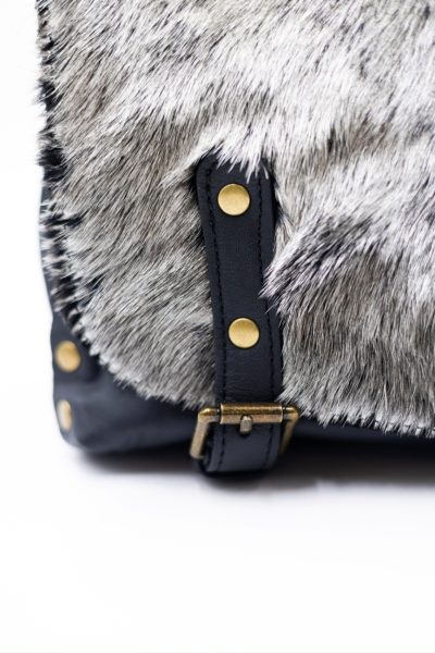 Torba włochata klapka