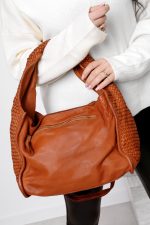 Torebka bok pleciony