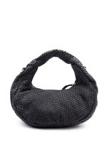 Torebka cała plecionka – Czarny, Średni