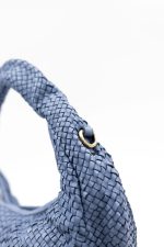 Torebka cała plecionka – Niebieski, Średni