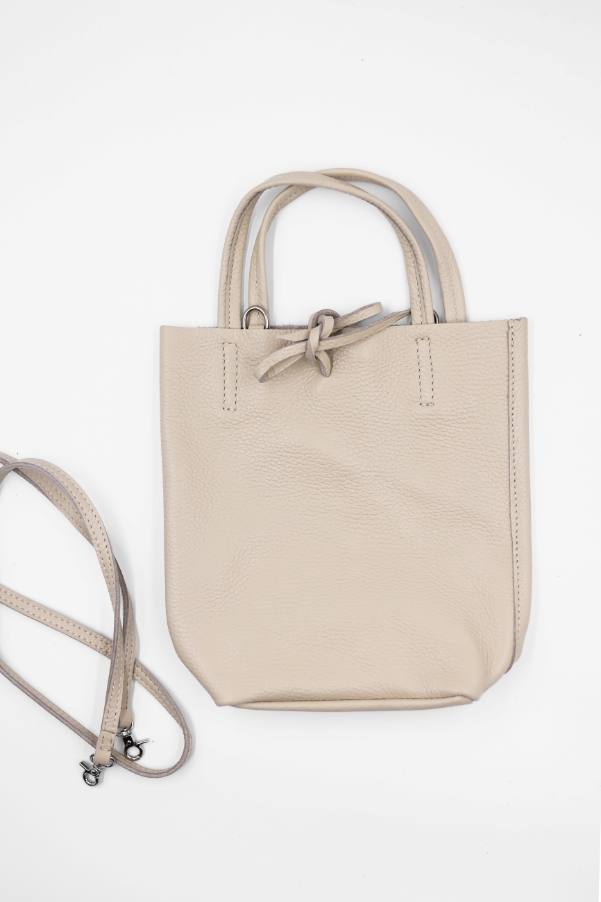 Torebka mała shopperka wiązana