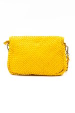 Torebka plecionka z łańcuszkiem – Musztarda, Mały