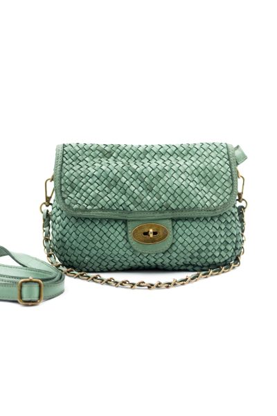 Torebka plecionka z łańcuszkiem – Oliwka, Mały