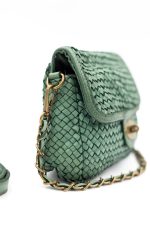 Torebka plecionka z łańcuszkiem – Oliwka, Mały