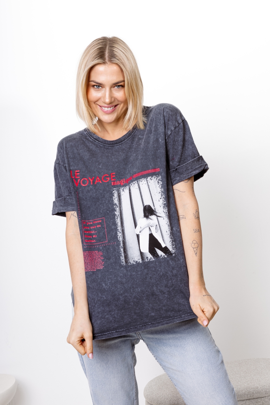 T-shirt dekatyzowany Le Voyage magique