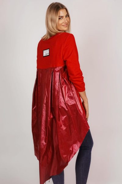 Tunika długi tył ortalion – Czerwony, UNI