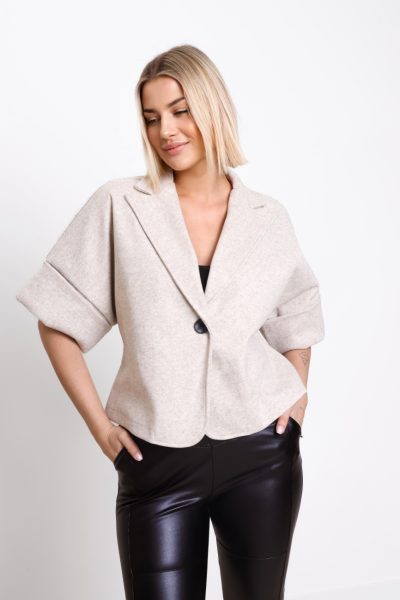 Żakiet krótki rękaw ciepły