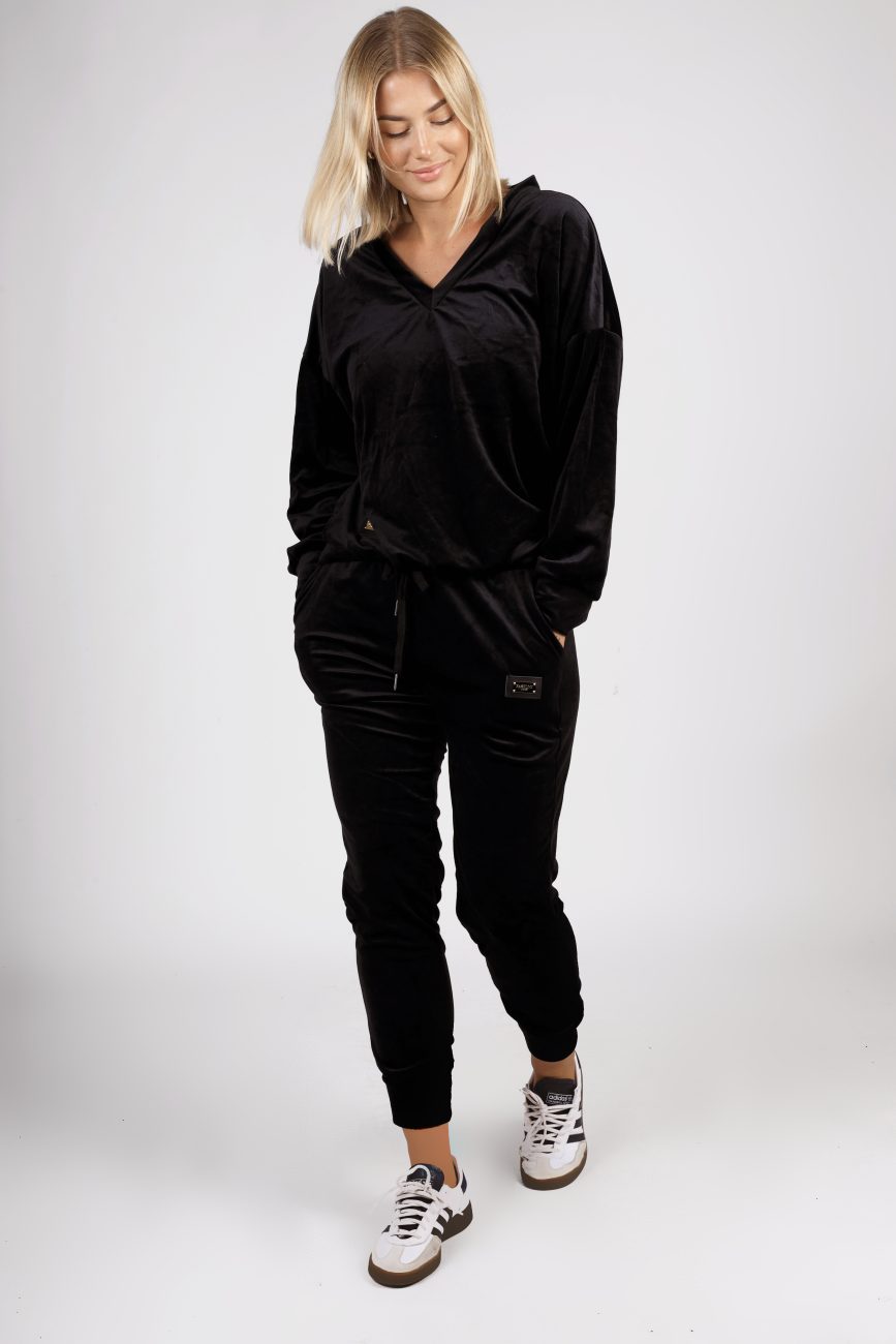 Dres welurowy mały – UNI, Czarny