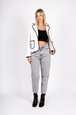 Katana włosek czarne obszycie