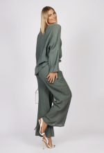 Komplet muślin karbowany