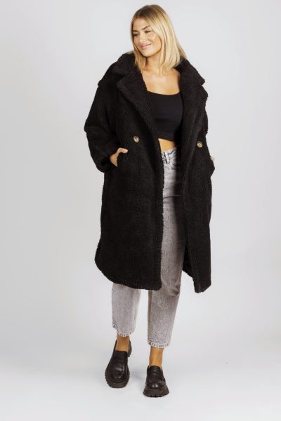 Płaszcz miś – UNI, Czarny