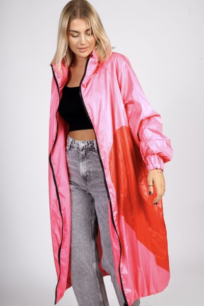 Płaszcz serce – UNI, Różowy