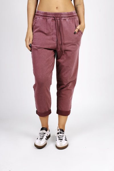 Spodnie dresowe tył patka – UNI, Jagoda