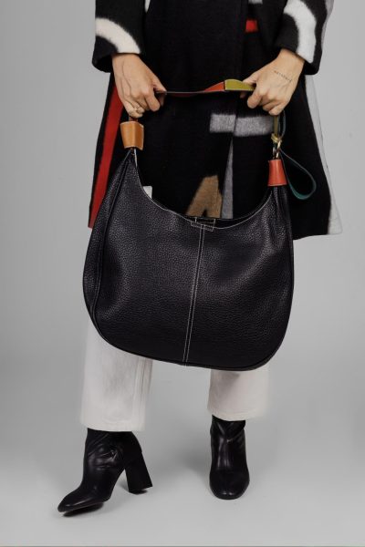 Torba podwójny pasek – Czarny