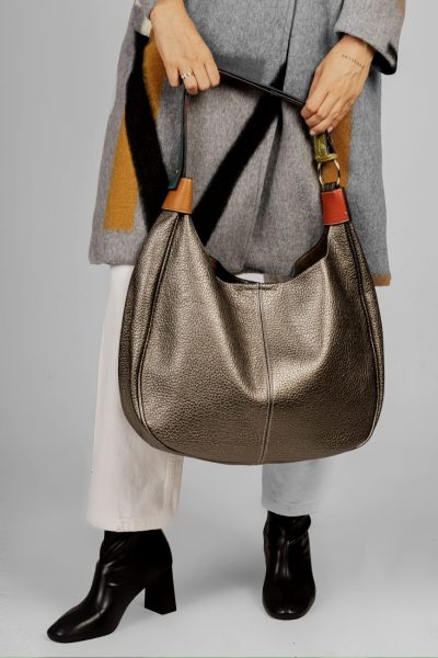 Torba podwójny pasek – Stalowy