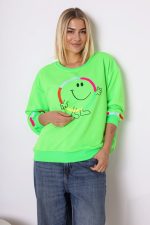 Bluza emotka Smile – Limonka neon, UNI