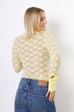 Body koronkowe – Żółty, S/M