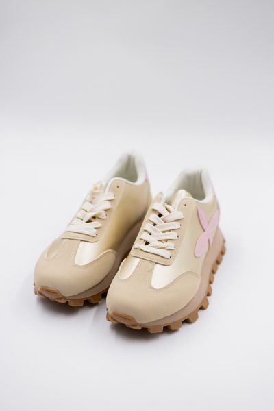 Buty sneakresy kwiatek – Beż, 37