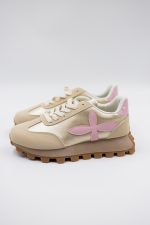 Buty sneakresy kwiatek – Beż, 39