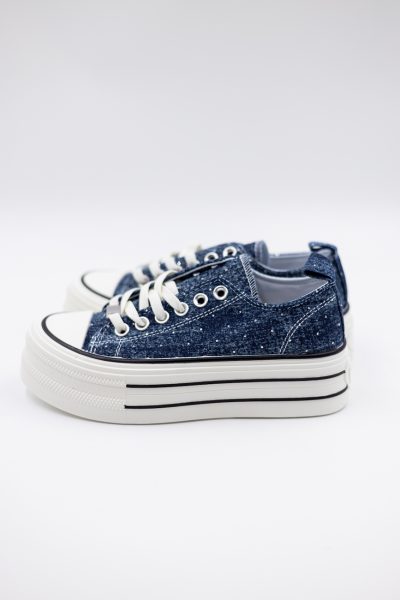 Buty tenisówki diamenciki – Granat, 36