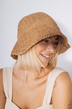 Kapelusz milano mały – Camelowy
