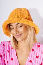 Kapelusz milano mały – Pomarańczowy