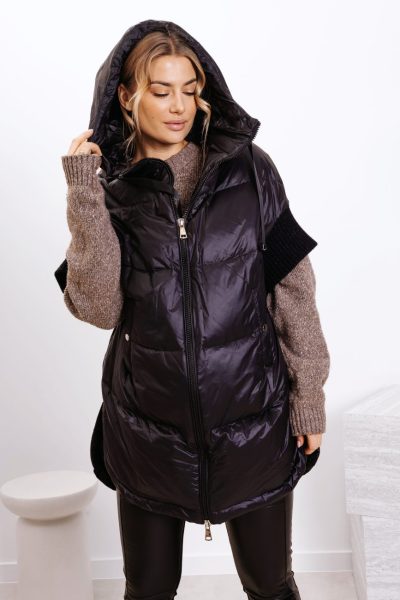 Kurtka bez rękawów – Czarny, S