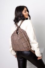 Plecakotorba wyszywane kwadraty – Fango, Duży