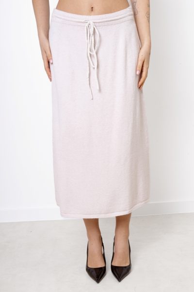 Spódnica dzianinowa długa – UNI, Beż