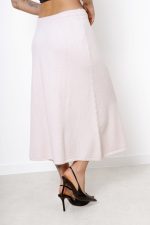 Spódnica dzianinowa długa – UNI, Beż