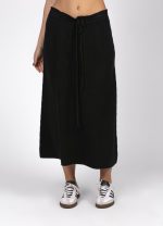 Spódnica dzianinowa długa – UNI, Czarny