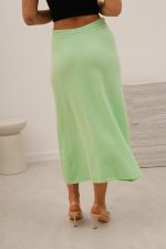 Spódnica dzianinowa długa – UNI, Miętowy