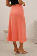 Spódnica dzianinowa długa – UNI, Morela