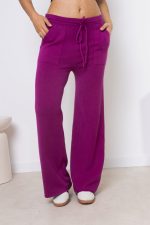 Spodnie dzianina – Amarant, UNI