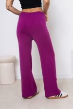 Spodnie dzianina – Amarant, UNI