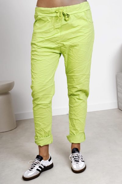 Spodnie gnieciuchy małe – Limonka, UNI