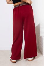 Spodnie pianka czekoladowy pasek – Wino, UNI