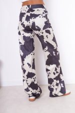 Spodnie zamsz krówka – Grafit, L