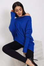 Sweter dzianina asymetryczny – Chaber, UNI